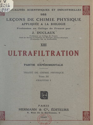 cover image of Ultrafiltration (1)